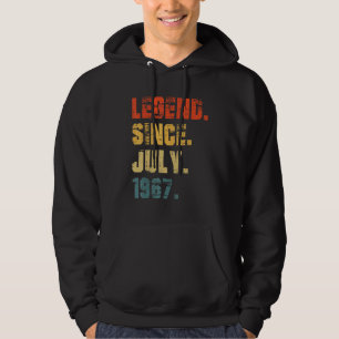 55th Birthday 55 Years Old Legend Since July 1967 Hoodie