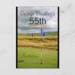 55th Birthday Celebration Golf Customisable Invite