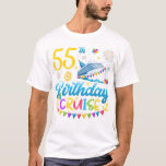 55th Birthday Cruise B-Day Party Men T-Shirt<br><div class="desc">55th Birthday Cruise B-Day Party Funny design Gift Tee Men T-shirt Classic Collection.</div>