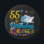55th Birthday Cruise B-Day Party Round 7.5 Cm Round Badge<br><div class="desc">55th Birthday Cruise B-Day Party Funny design Gift Round Button Classic Collection.</div>