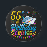 55th Birthday Cruise B-Day Party Round 7.5 Cm Round Badge<br><div class="desc">55th Birthday Cruise B-Day Party Funny design Gift Round Button Classic Collection.</div>