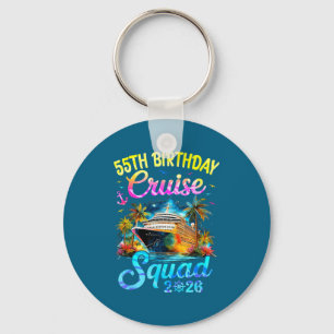 55Th Birthday Cruise Squad 2026 Key Ring