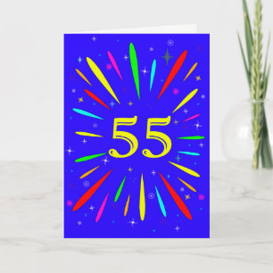 55th Birthday Explosion Card