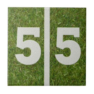 55th Birthday Football Customisable Tile