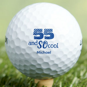 55th Birthday Golfer Gift for Dad - 55 So Cool Golf Balls