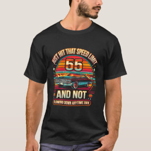 55Th Birthday Idea Speed Limit Sign 55 Mph Funny D T-Shirt