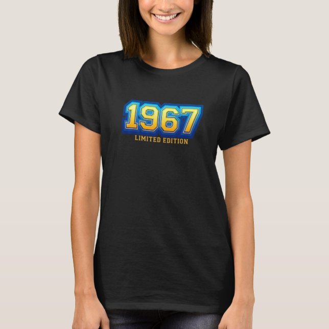 55th Birthday Ladies Mens 55 Years 1967    11 T-Shirt (Front)
