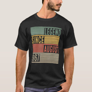 55th Birthday  Legend Since August 1967 55 Years O T-Shirt