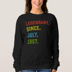 55th Birthday Legendary Since July 1967 55 Years Sweatshirt