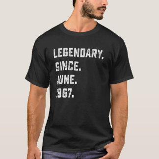 55th Birthday  Legendary Since June 1967 55 Years  T-Shirt