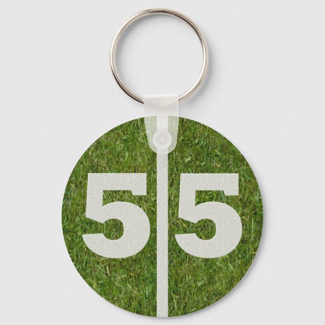 55th Birthday Party Favour Key Ring (Front)