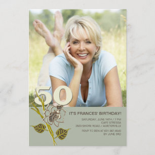 55th Birthday Photo Invitation