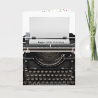 55th Birthday Retro Typewriter