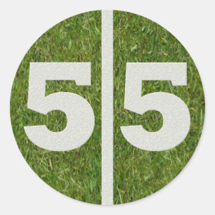 55th Birthday Yard Sticker