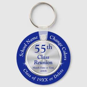 55th Class Reunion, Favours CHANGE YEAR and COLORS Key Ring