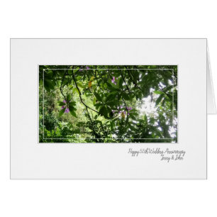 55th Emerald Wedding Anniversary woodland card