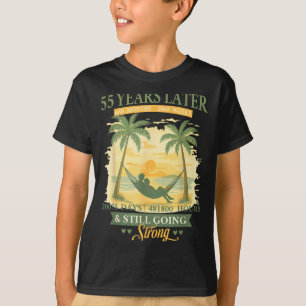 55Th Wedding Anniversary Beach Matching Design T-Shirt