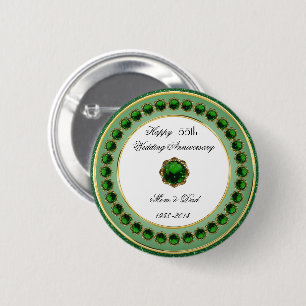 55th Wedding Anniversary Button
