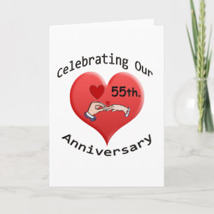 55th. Wedding Anniversary Card