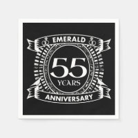 55th wedding anniversary emerald crest