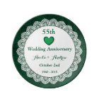 55th Wedding Anniversary EMERALD GREEN Lace W55D
