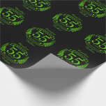 55th Wedding ANNIVERSARY EMERALD Wrapping Paper<br><div class="desc">A design to celebrate your FIFTY FIFTH year of marriage. EMERALD is the traditional gift for this occasion. The text reads EMERALD 55 year anniversary. A romantic design to celebrate your 55th year of marriage. If you would like any help customising this design please contact me, there is an ask...</div>