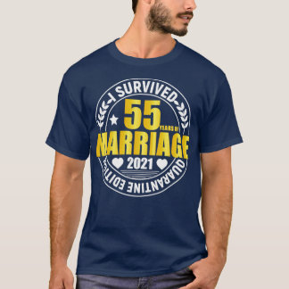 55th Wedding Anniversary Gifts 55 Years Anniversar T-Shirt