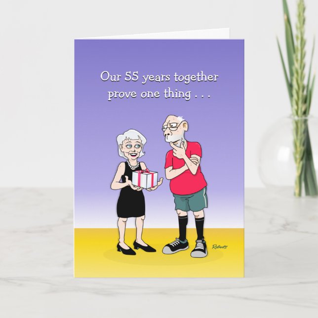 55th Wedding Anniversary Greeting Card (Front)