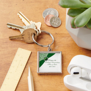 55th Wedding Anniversary Key Chain