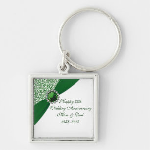 55th Wedding Anniversary Key Chain