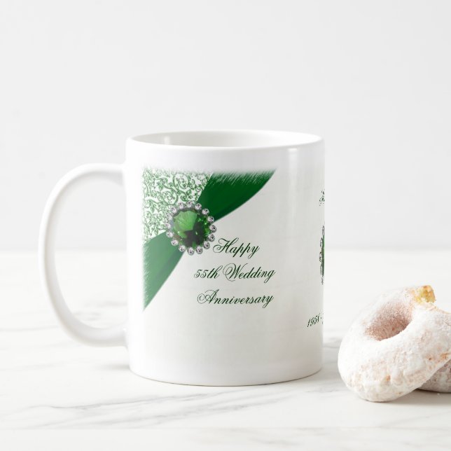 55th Wedding Anniversary Mug (With Donut)