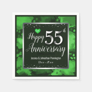 55th Wedding Anniversary Napkin