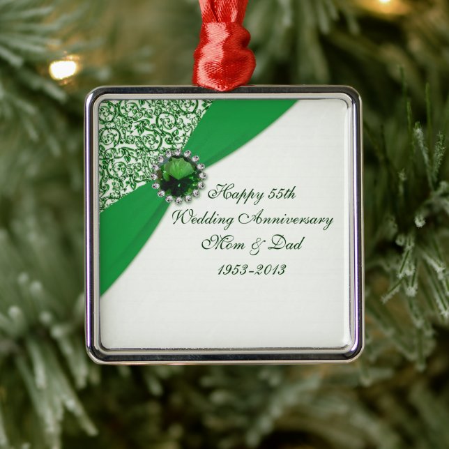 55th Wedding Anniversary Ornament (Tree)