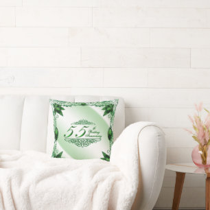 55th Wedding Anniversary Pillow