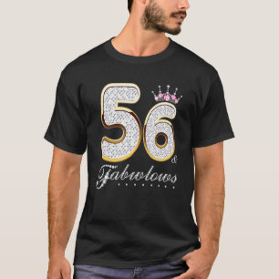 56 & Fabulous 56 Years Old 56th Birthday Diamond C T-Shirt