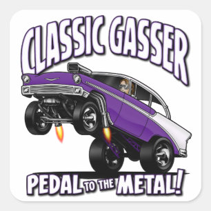 56’ Gasser Flair Square Sticker