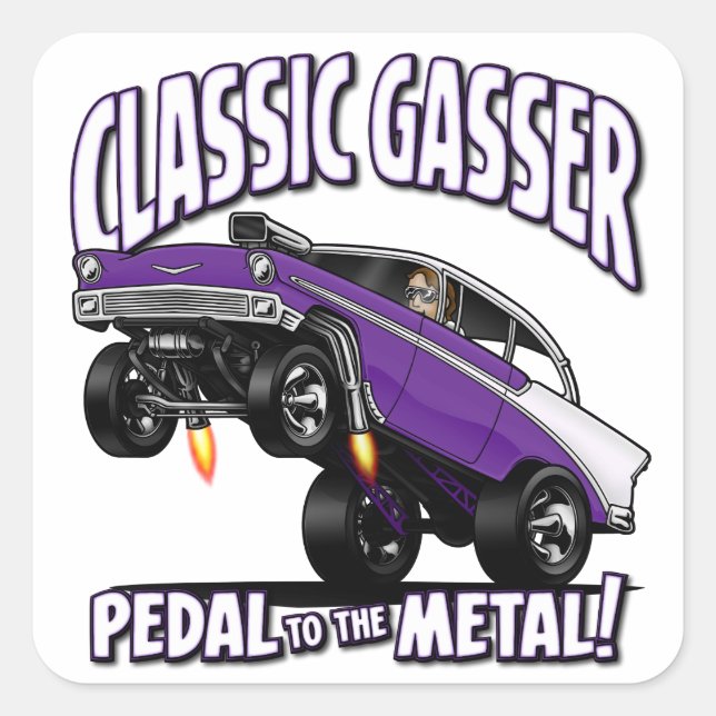 56’ Gasser Flair Square Sticker (Front)