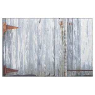 56" Inch Wide Cotton Fabric White Wash Wood Barn D