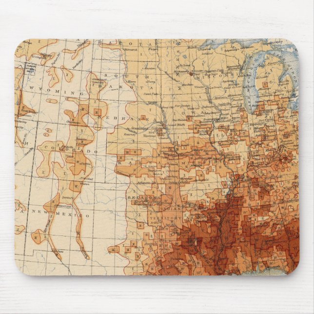 56 Proportion Negro population Mouse Mat (Front)