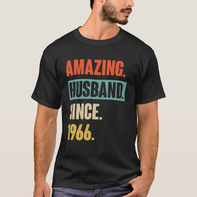 56 Wedding Aniversary Gift Him - Amazing Husband S T-Shirt (Front)