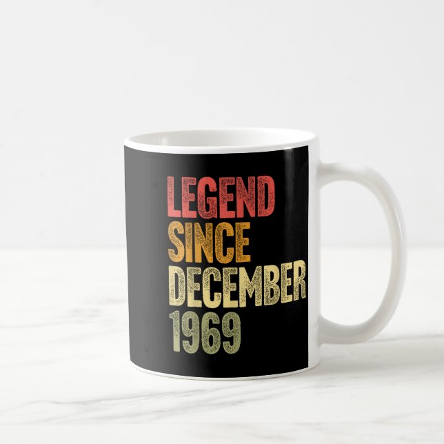 56 Year Old Legend Since December 1969 Retro 56th  Coffee Mug (Right)