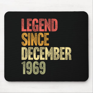 56 Year Old Legend Since December 1969 Retro 56th  Mouse Mat