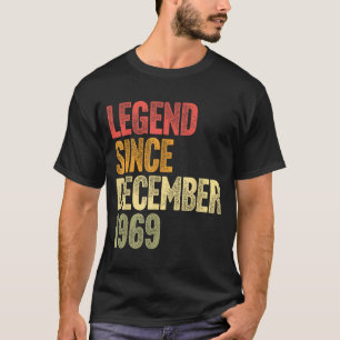 56 Year Old Legend Since December 1969 Retro 56th  T-Shirt