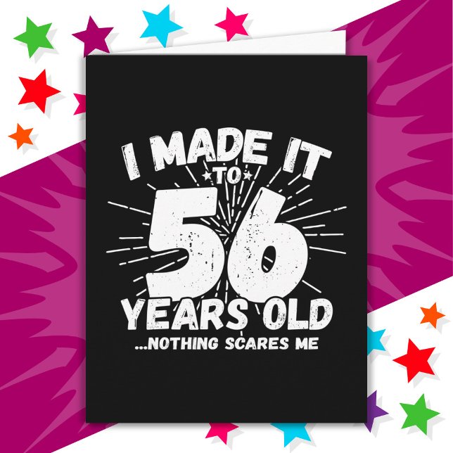 56 Year Old Sarcastic Meme Funny 56th Birthday Card (Creator Uploaded)