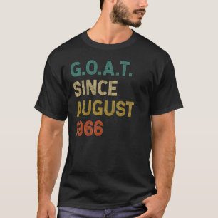 56th Birthday 56 Years Old Goat Since August 1966 T-Shirt