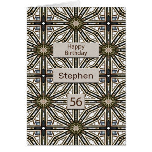 56th Birthday Abstract Mandala Design