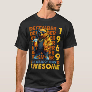 56th Birthday Bear Legends December 1969 56 Years  T-Shirt
