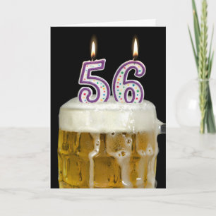 56th Birthday Beer Card