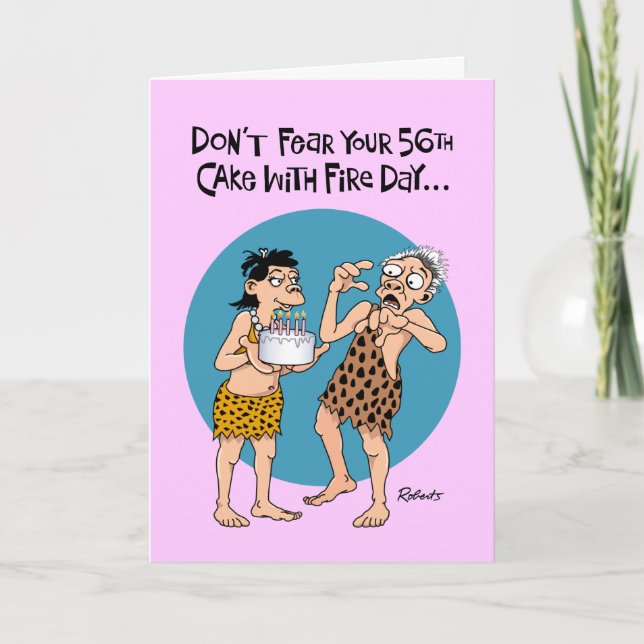 56th Birthday From Her Card (Front)
