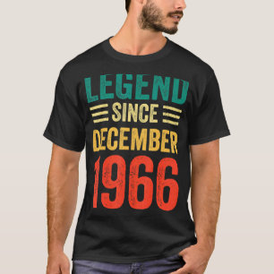 56th Birthday Legend Since December 1966 56 Years T-Shirt